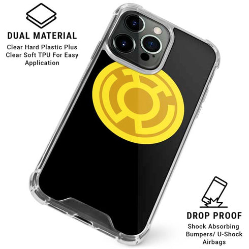DC Comics Green Lantern Sinestro Emblem iPhone 16 Pro Clear Case